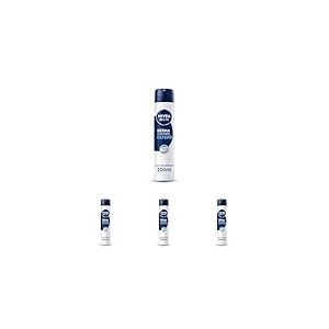 NIVEA MEN - Atomiseur Masculin Derma Control Defend - D&eacute;odorant Homme 72H Anti-Transpirant Aisselles - Acide Hyaluronique - Anti-D&eacute;mangeaisons - 0% Alcool - Tous Types de Peaux - 200 ml (Lot de 4)