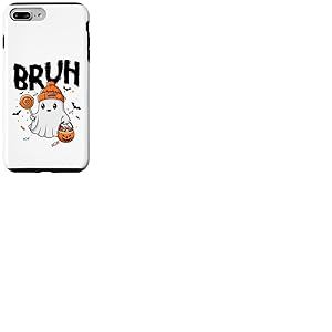 Bruh I Mean Boo Ghost Citrouille Batte Trick Or Treating Coque pour iPhone 7 Plus/8 Plus