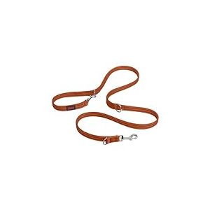 Laisse éducative HALTI - 7 Fonctions Conçues pour Vous Aider a Éduquer et Promener Votre Chien, Laisse de Dressage de Chien à Double Extrémité pour Chiens et Chiots (Taille S, Orange Brûlé, 2m)