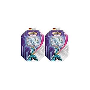 Pok&eacute;mon Jeu de Cartes &agrave; Collectionner : Tin-Box Destin&eacute;es Paradoxales : Eisenhaupt-ex (1 Carte Promo holographique & 4 boosters) (Lot de 2)