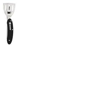 BERGNER In Black | Set à barbecue 5 en 1 | En acier inoxydable et bois noir | Spatule, brosse, fourchette, tire-bouchon et ouvre-bouteille | Poignée détachable | 11,6 x 3,5 x 1 cm