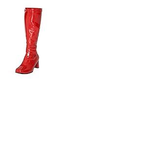 Gizelle Bottes de soir&eacute;e pour femme - Style r&eacute;tro ann&eacute;es 60 et 70 - Tailles 36 &agrave; 12, Rouge, 39 EU