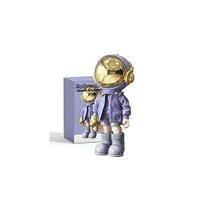 EZ4ENCE Statuette d'astronaute - Décoration pour la Maison - Décoration d'étagère - Masque en métal Cool - Décoration de Table - Grande Figurine d'astronaute
