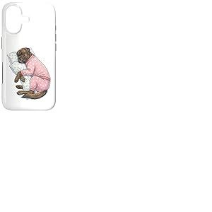 Adorable Chien Bullmastiff endormi en Pyjama Art du Coucher Coque pour iPhone 17