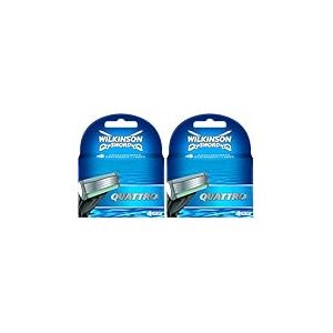 Wilkinson Sword - Quattro - Lames de rasoir pour Homme - Pack de 4 (Lot de 2)