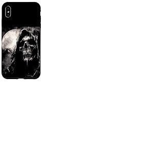 Grim Reaper Dark Goth Esthétique Biker Tattoo Death Angel Coque pour iPhone XS Max