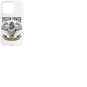 Bodybuilder Amusant Pigeon Power Coop Life Strong Bird Coque pour iPhone 15 Pro Max