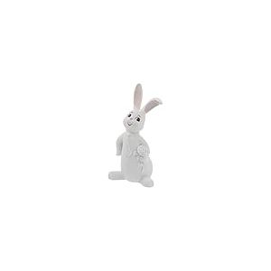 Goebel I'm Waiting for You 66-845-18-1 Figurine de Lapin en Porcelaine Blanc 9 x 6,5 x 16 cm