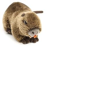Uni-Toys - Nutria - 21 cm (Longueur) - Peluche Rongeur, Rat Castor, Loutre des Marais - Peluche, Doudou