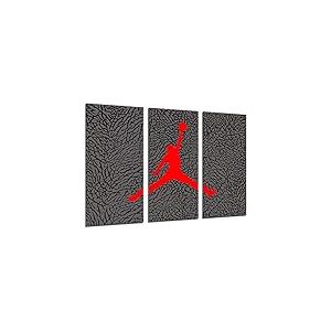 DKORARTE Tableau moderne photographique Michael Jordan, Jumpman logo, saut historique, basket-ball, 97 x 62 cm, réf. 27370