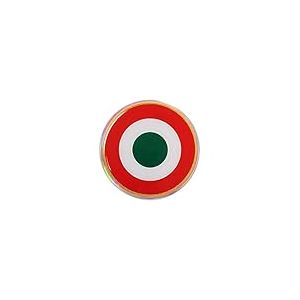 Quattroerre Adh&eacute;sif 3D Cocarde Italie, 48 mm, Tricolore