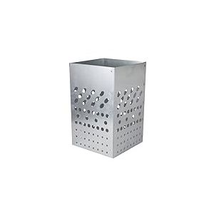 Windhager Composteur pour plate-bande haute, 30 x 30 x 48 cm, acier galvanisé à chaud, lombricomposteur, composteur pour plate-bande à enterrer, résistant aux intempéries et de longue durée, argenté