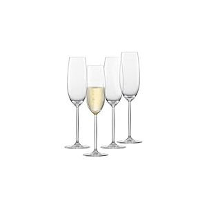 SCHOTT ZWIESEL Fl&ucirc;te &agrave; champagne Muse (set de 4), &eacute;l&eacute;gantes fl&ucirc;tes &agrave; champagne avec point de mousse, verres en cristal Tritan r&eacute;sistant au lave-vaisselle, fabriqu&eacute; en Allemagne (art. n&deg; 123673)