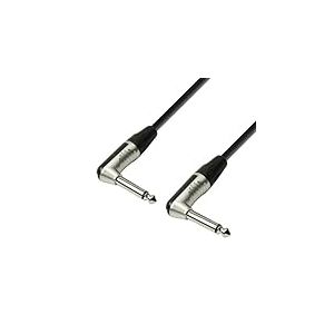 Adam Hall Cables 4 STAR IRR 0090 - Câble Instrument REAN Jack 6,35 mm coudé mono vers Jack 6,35 mm coudé mono 0,9 m
