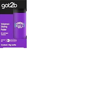 got2b Poudre coiffante Powderfull (10 g), poudre pour cheveux donne un volume instantan&eacute; directement &agrave; la racine, poudre volume avec formule l&eacute;g&egrave;re pour un maintien naturel