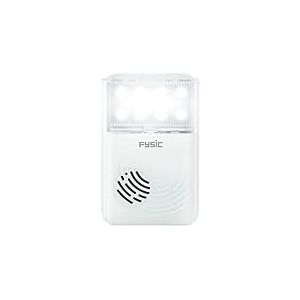 Fysic FD-35 Amplificateur de sonnerie de téléphone avec sonnerie extra forte et lumière flash - Amplificateur de sonnette - Blanc