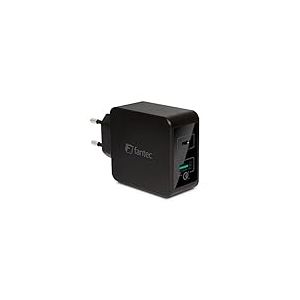 Fantec QC3 - AC22 Charge Rapide 3.0 Chargeur et 2 x USB ports avec 33 W Noir