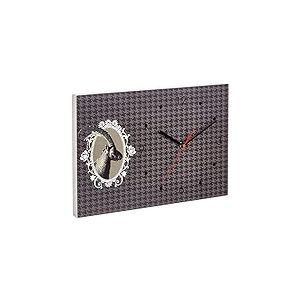 Contento 866277 Horloge 37,5 x 25 cm-Capricorne Gris