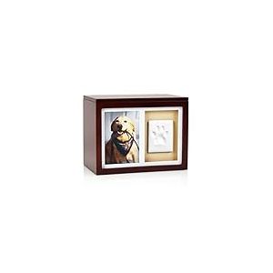 Pearhead Dog Or Cat Personalized Memory Box Keepsake, Pet Urn, Pet Pawprint Memorial Box, Espresso