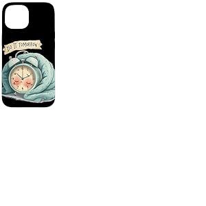 Superbe d&eacute;guisement de r&eacute;veil avec Discours Do It Tomorrow Coque pour iPhone 15