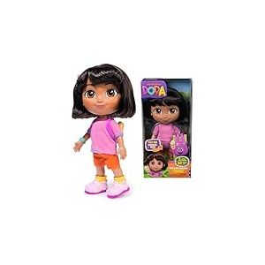 Dora - Poupée Chante Et Explore - Figurine Interactive 30 Cm - 1 Figurine 7 Accessoires 2 Chansons & 10 Sons - Bilingue Français Anglais - Dessin Animé Jouet Maison De Poupée - Jouet Enfant 3 Ans Et +