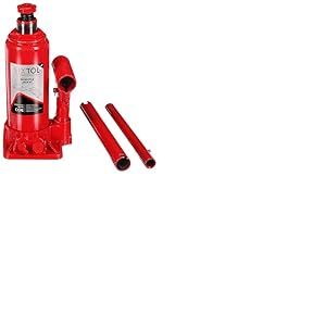 SIXTOL SX Bottle Jack 4T Cric hydraulique à Bouteille 4 tonnes Cric de Levage Compact