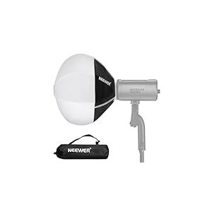 Neewer Support de boîte à lumière de 30 cm (pas de support Bowens), diffuseur de lumière omnidirectionnel à dégagement rapide à 360 °, mini boîte à lumière pour MS60 MS60B MS60C MS150B lampe de studio
