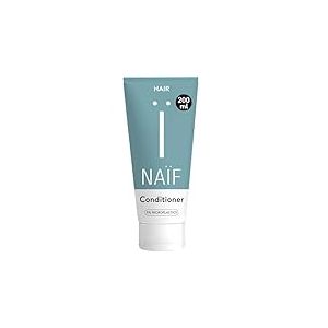 Naïf - Après-shampoing Adoucissant - 200ML, Après-shampoing Adoucissant Pour Tous Les Types de Cheveux, Végan, Formule sans plastique, Bioplastique