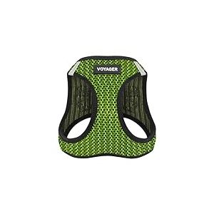 Voyager Step-in Air &ndash; Harnais en maille r&eacute;sistante aux intemp&eacute;ries, r&eacute;fl&eacute;chissant, anti-traction pour chiens et chats de petite, moyenne taille, s&eacute;curis&eacute; avec fermeture auto-agrippante, boucle, double