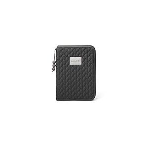 Suavinex, Protège Carnet de Santé Bébé, Pochette Documents, Étui pour Ranger et Organiser, Carnet Maternité, Fermeture Éclair, Résistant à l'Eau, Cadeau Nouveau-né, Poches Intérieures, Coton, Gris