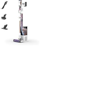 Shark Aspirateur Detect Clean & Empty sans fil, aspiration puissante avec d&eacute;tection de salet&eacute;, base auto-vidante 2 L, 60 min, antiemm&ecirc;lement, animaux, brosse multisurface, suceur plat, blanc IW3612EUT