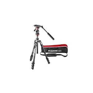 Manfrotto Trépied vidéo Professionnel Befree Travel, Poids léger, système de freinage Fluide, Noir (MVKBFRL-LIVEUS)