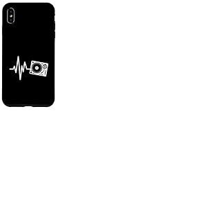 Platine Heartbeat DJ Vinyl Record Music Line Coque pour iPhone XS Max
