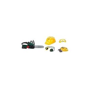 klein - 8399 - Jeu d'imitation - Tron&ccedil;onneuse &eacute;lectronique Bosch II & 8537 - Jeu d'imitation - Set d'accessoires Bosch, 4 pi&egrave;ces