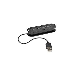 TrippLite by Eaton Hub Ultra Slim avec 4 Ports USB 2.0, Transfert de donn&eacute;es 480 Mbs, C&acirc;ble USB 2.0 int&eacute;gr&eacute;, Jusqu&rsquo;&agrave; 1,5 A de Charge, Port Micro USB-B suppl&eacute;mentaire, Garantie de 3 Ans (U222-004