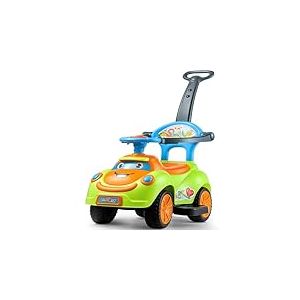 VEVOR Porteur Auto Enfants 19 &agrave; 36 Mois, Voiture &agrave; Pousser pour Tout-Petits, Charge 25 kg, avec Garde-Corps, Poign&eacute;e, Rangement sous Si&egrave;ge, D&eacute;veloppement Musculaire et &Eacute;quilibre, pour Gar&ccedil;ons, Filles