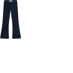 Tommy Hilfiger Tommy Foil Flare Legging Kg0kg08980 Longueur Totale :, Blue (Dark Night Navy), 12 Ans Filles et Filles