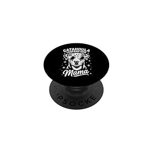 Chien léopard Catahoula Mama Funny Catahoula Leopard Dog PopSockets PopGrip Adhésif