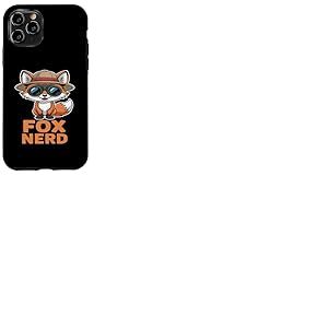 Fox Nerd Chapeau Explorateur avec Jumelles Coque pour iPhone 11 Pro