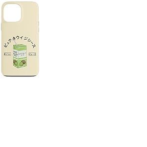 Kiwi Jus de Fruits Japonais Japonais Kanji gar&ccedil;ons Filles Enfants Coque pour iPhone 13 Pro Max