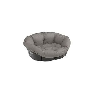 Ferplast Coussin pour Panier Chien Sofa' 10 en Coton, Coussin Rembourré pour Lit Chien, Remplacement pour Corbeille Plastique, Lavable, 96 x 71 x h 32 cm, Taupe
