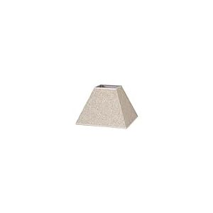 Abat-jour de type pyramide, pour ampoule E27, couleur lin beige, dimensions de 30 x 13 x 22 cm, idéal pour décoration moderne