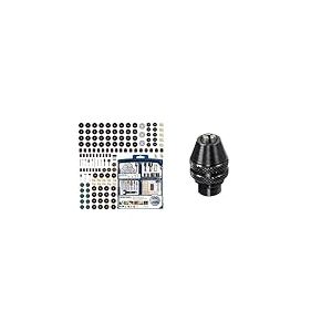 Coffret de 150 accessoires Dremel pour outils rotatifs pour graver, découper, poncer, meuler, nettoyer et polir & 4486 Mandrin Universel Autoserrant de 0,8mm à 3,2mm pour Outil Multifonction Rotatif