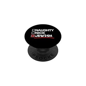 Naughty Nice Juif PopSockets PopGrip Adh&eacute;sif