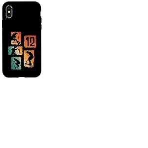 Trottinette 12e Anniversaire pour gar&ccedil;on de 12 Ans Coque pour iPhone X/XS