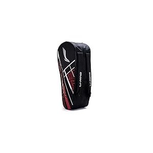 Li-Ning Raider Max Sac de Badminton en Polyester à Double Fermeture éclair (Noir, Grand) | Fermetures éclair incassables | Mobilité Facile | Unisexe – Homme, garçon, Fille, Femme