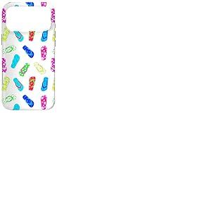 Tongs Multicolores Sandales Motif Plage Vacances &eacute;t&eacute; Coque pour iPhone 17 Pro Max