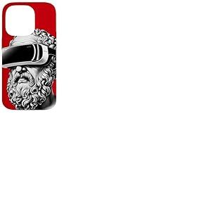 Socrate Art Moderne Drôle Parodie Renaissance Popculture Coque pour iPhone 14 Pro