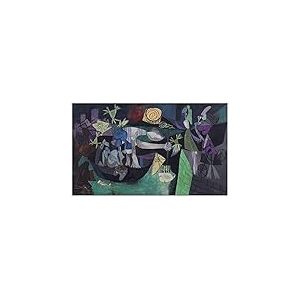Artopweb Picasso-Night Fishing at Antibes Panneaux Decoratifs, Bois d'ingénierie, Multicolore, 80x47 Cm