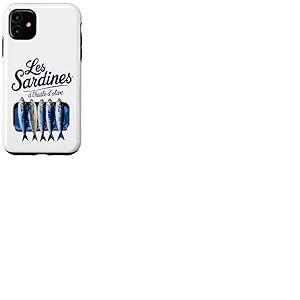 Sardines en conserve à l'huile d'olive Les Sardines à l'huile d'olive Coque pour iPhone 11